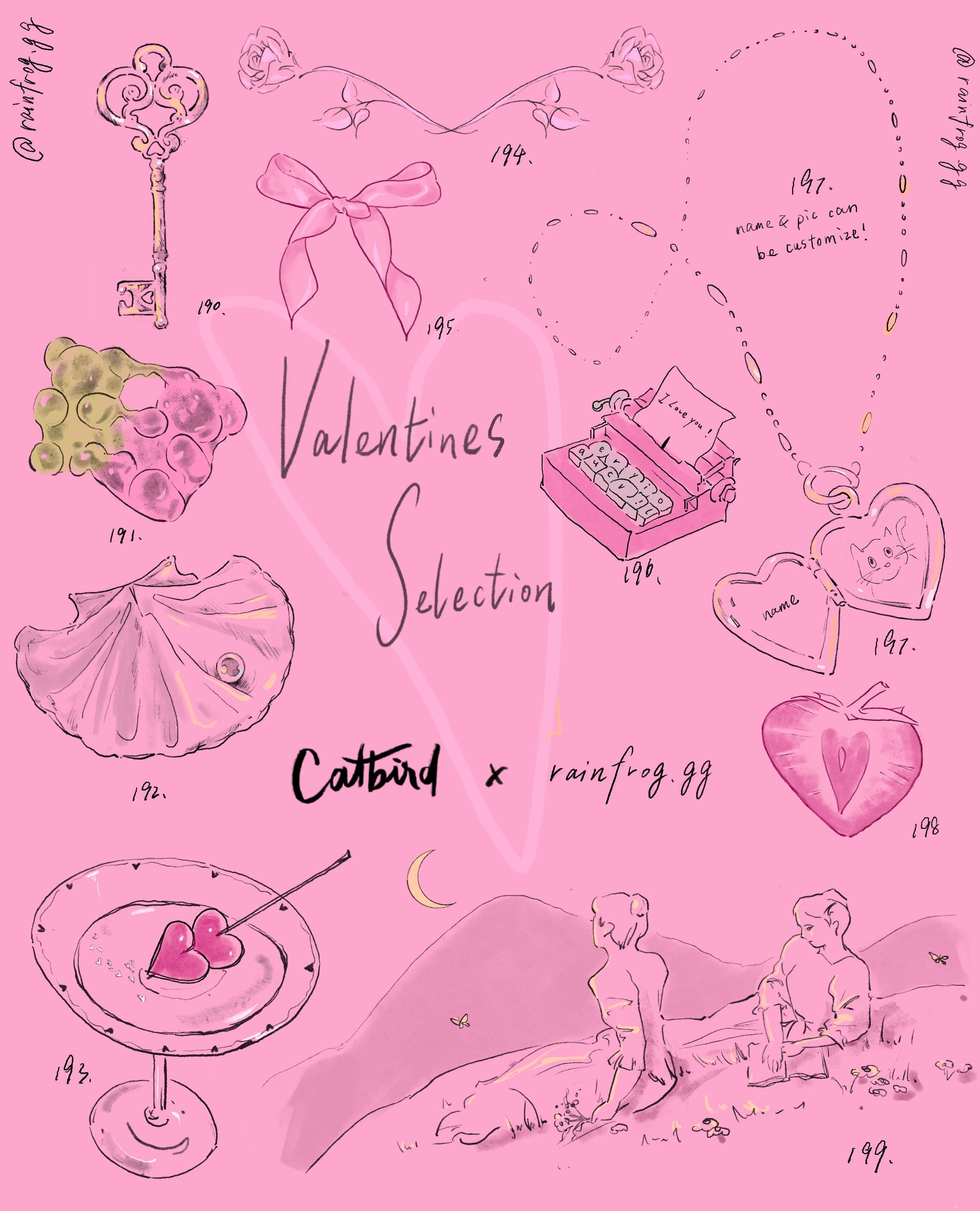 a tattoo flashsheet by @rainfrog.gg
